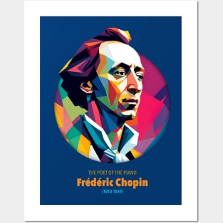 Frederic Chopin wpap Posters and Art